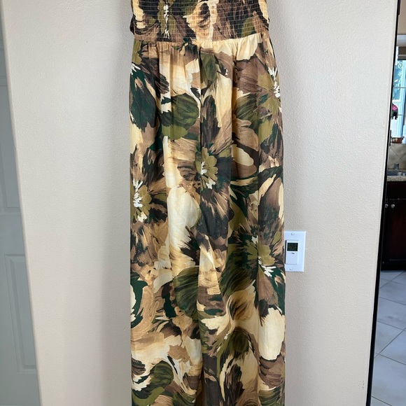 JODIFL Strapless Floral Jumpsuit in Yellow and Green by Free People - Picture 6 of 10